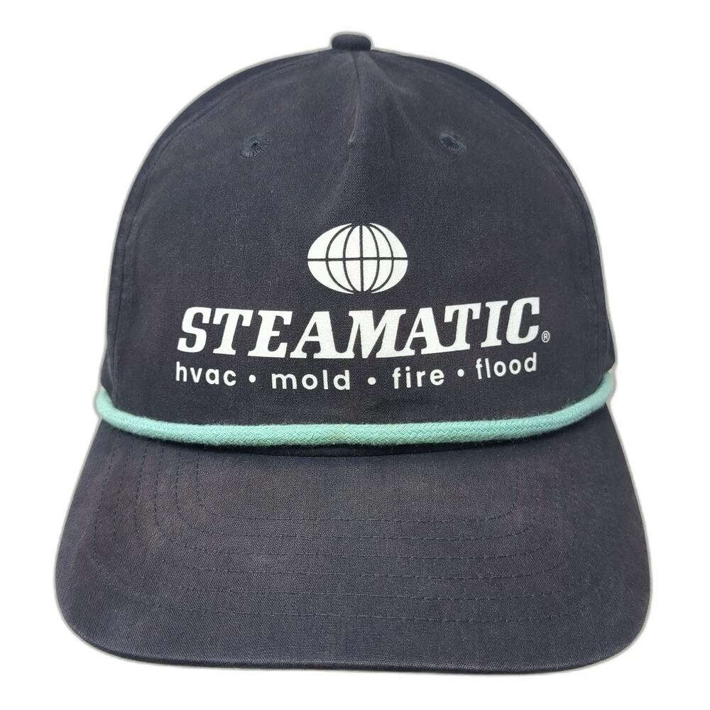 Big Accessories 5 Panel Blue Green OSFM Snapback Rope Steamatic Hat HVAC Mold